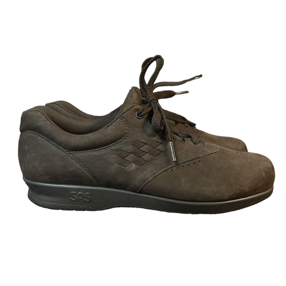 SAS Women's Size 8N‎ Time Tripad Comfort Dark Brown Suede Shoes Great Condition!
